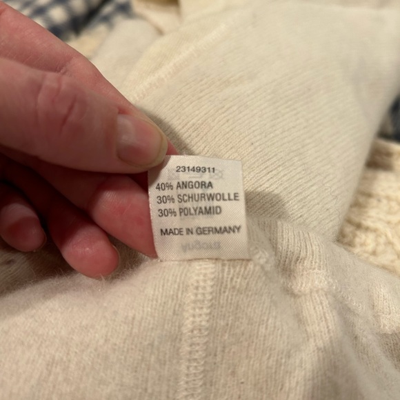 Angora and wool long johns. Size small and large - Picture 6 of 7